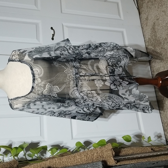 Sheer Asymetrical Blouse Dress - Picture 6 of 8